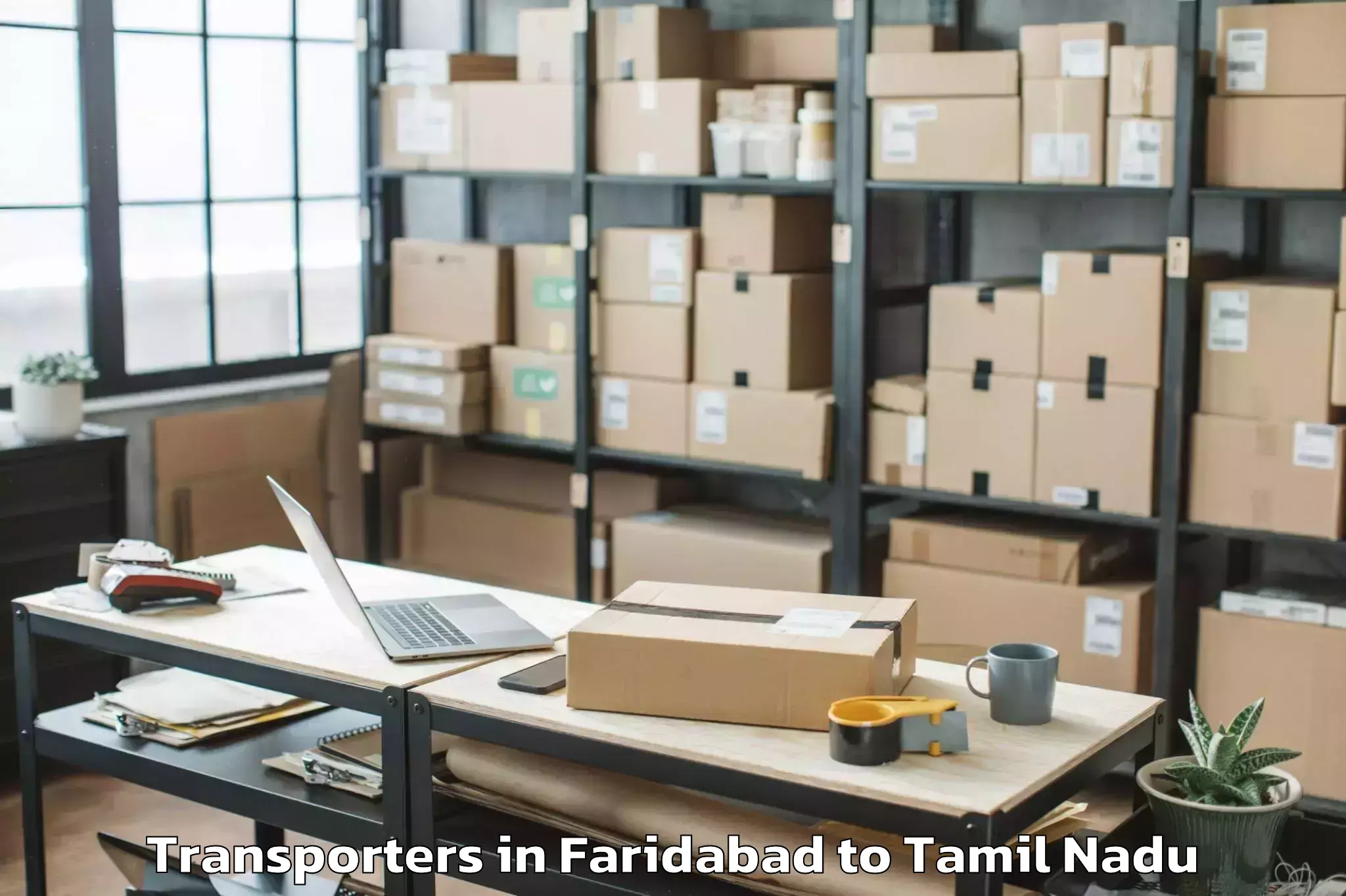 Easy Faridabad to Kayalpattinam Transporters Booking